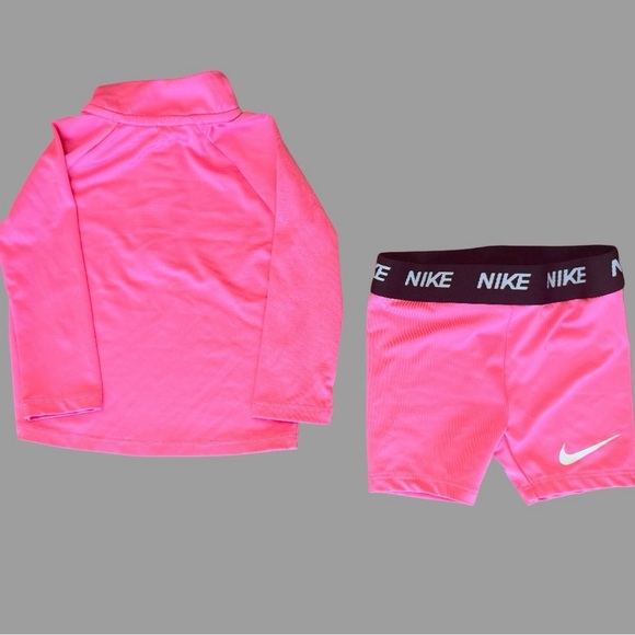 Nike Toddler Girls Dri-FIT 2-Piece Athletic Set | 12 Months | Pink | Like New - Picture 2 of 5